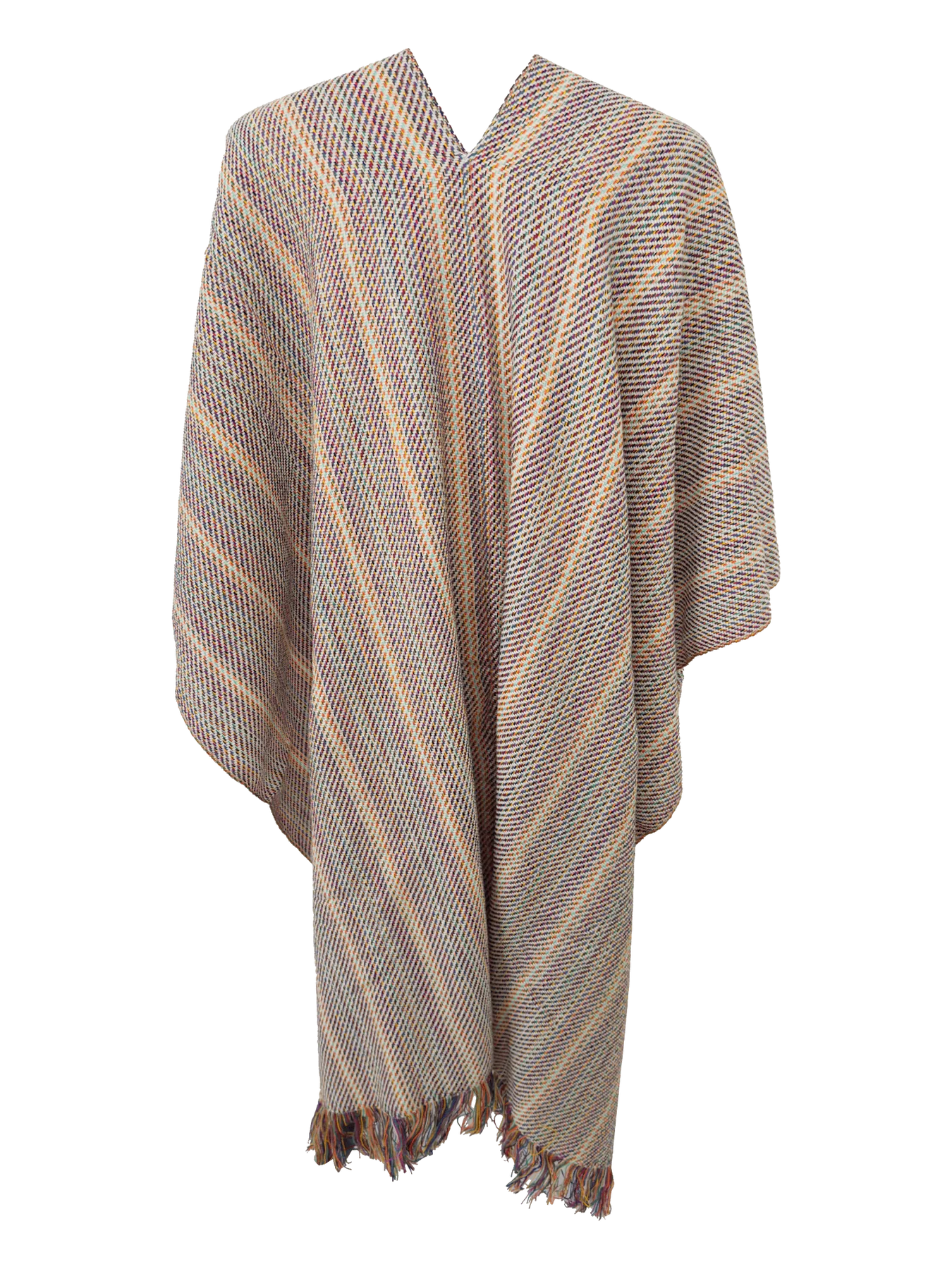 Alpaca Poncho: Sonata Rainbow