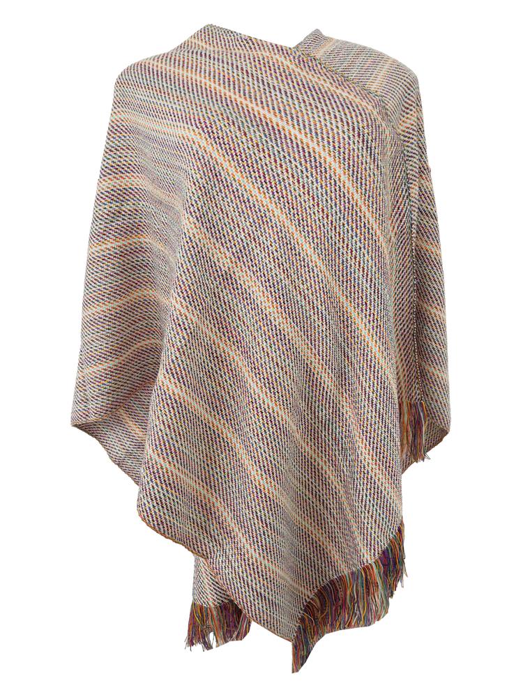 Alpaca Poncho: Sonata Rainbow
